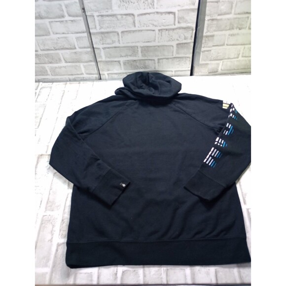 Volcom Hoodie Womens Large Black Fleece Hooded Sweatshirt - Picture 2 of 11